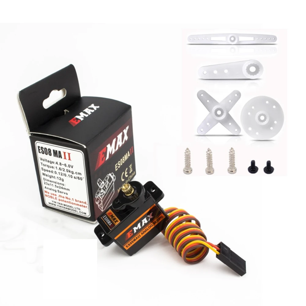 Gift EMAX ES08MA II 12g Mini Metal Gear Analog Servo For RC Plane FPV Drone Racing
Gift EMAX ES08MA II 12g Mini Metal Gear Analog Servo For RC Plane FPV Drone Racing