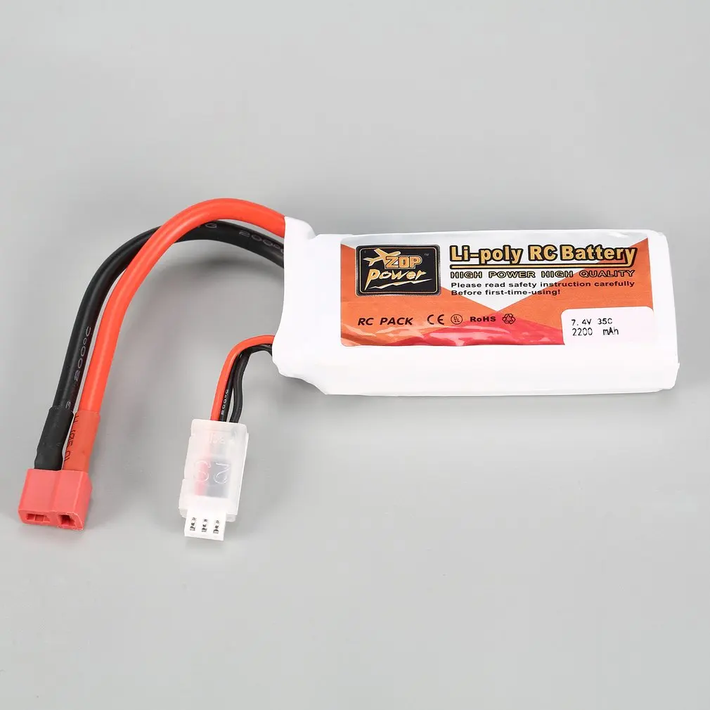 Перезаряжаемая литий-полимерная батарея ZOP Power 7,4 В 2200 мАч 35C 2S 2S1P T Plug для радиоуправляемого гоночного дрона вертолета мультикоптера модели а...
Перезаряжаемая литий-полимерная батарея ZOP Power 7,4 В 2200 мАч 35C 2S 2S1P T Plug для радиоуправляемого гоночного дрона вертолета мультикоптера модели а...