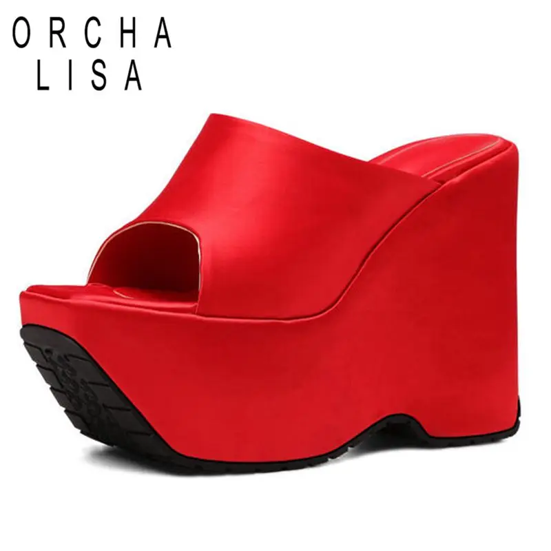 ORCHA LISA Full Grain Leather Wedges Women Sandals Peep Toe Platform Slipper Concise Big Size 35-43 Red White Leisure S3671
ORCHA LISA Full Grain Leather Wedges Women Sandals Peep Toe Platform Slipper Concise Big Size 35-43 Red White Leisure S3671