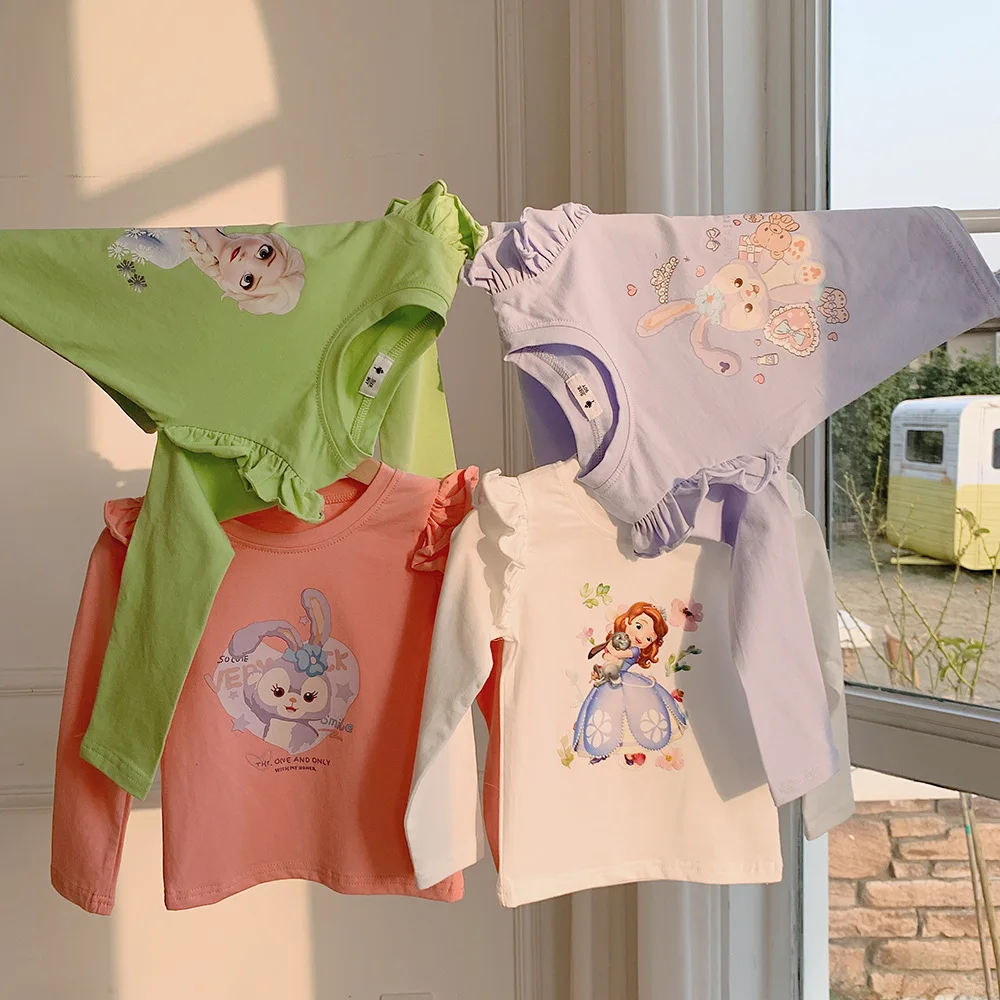 2023 Spring Autumn Girl Long Sleeve Flying Sleeve Elsa Princess Stella Lou Print Cartoon T-shirt Children's Kids Round Neck Tops
2023 Spring Autumn Girl Long Sleeve Flying Sleeve Elsa Princess Stella Lou Print Cartoon T-shirt Children's Kids Round Neck Tops