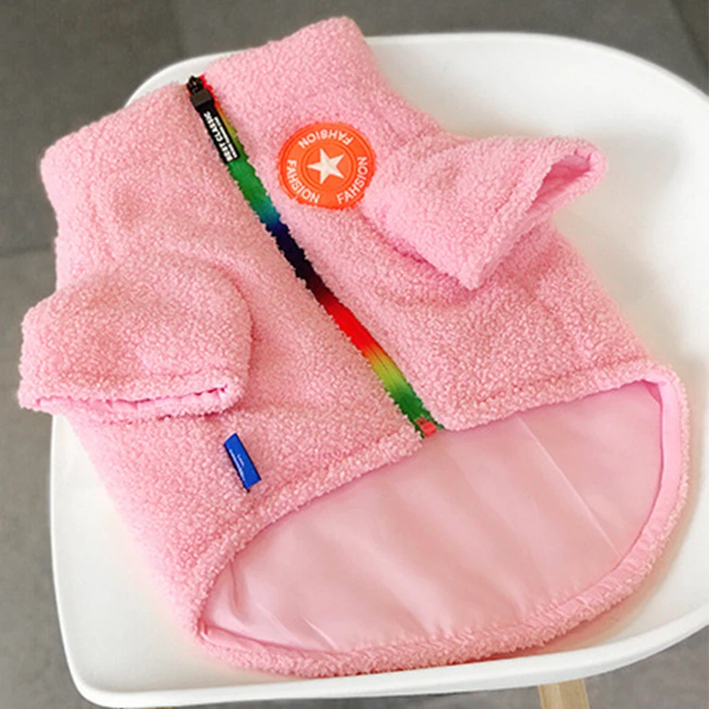 Luxury Dog Clothes Winter Fleece Warm Coat French Bulldog Pug Dachshund For Clothes Small To Medium Dog Designer Pink Sweater
Luxury Dog Clothes Winter Fleece Warm Coat French Bulldog Pug Dachshund For Clothes Small To Medium Dog Designer Pink Sweater