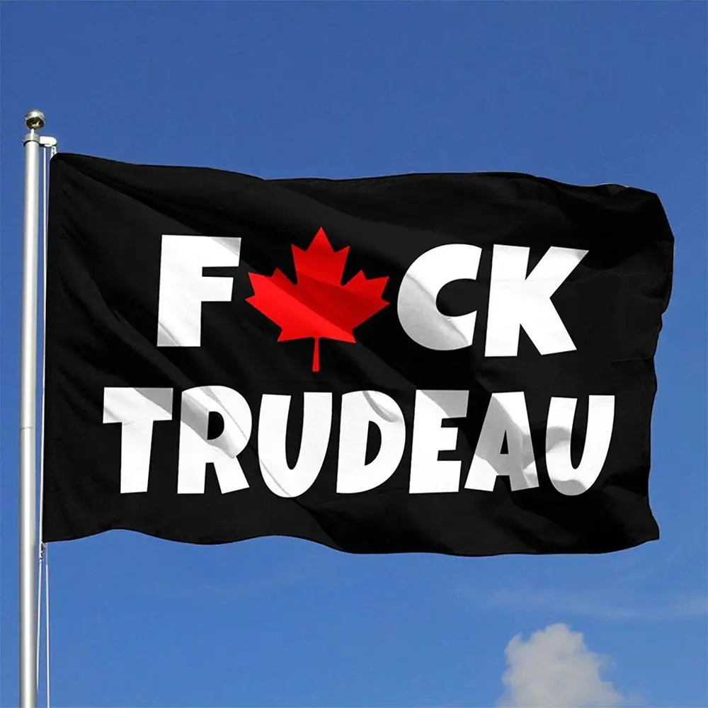 3x5FT F Trudeau Flag Polyester Fabric F Word Trudeau Banner with Brass Grommets Outdoor Indoor Home Yard Decoration
3x5FT F Trudeau Flag Polyester Fabric F Word Trudeau Banner with Brass Grommets Outdoor Indoor Home Yard Decoration