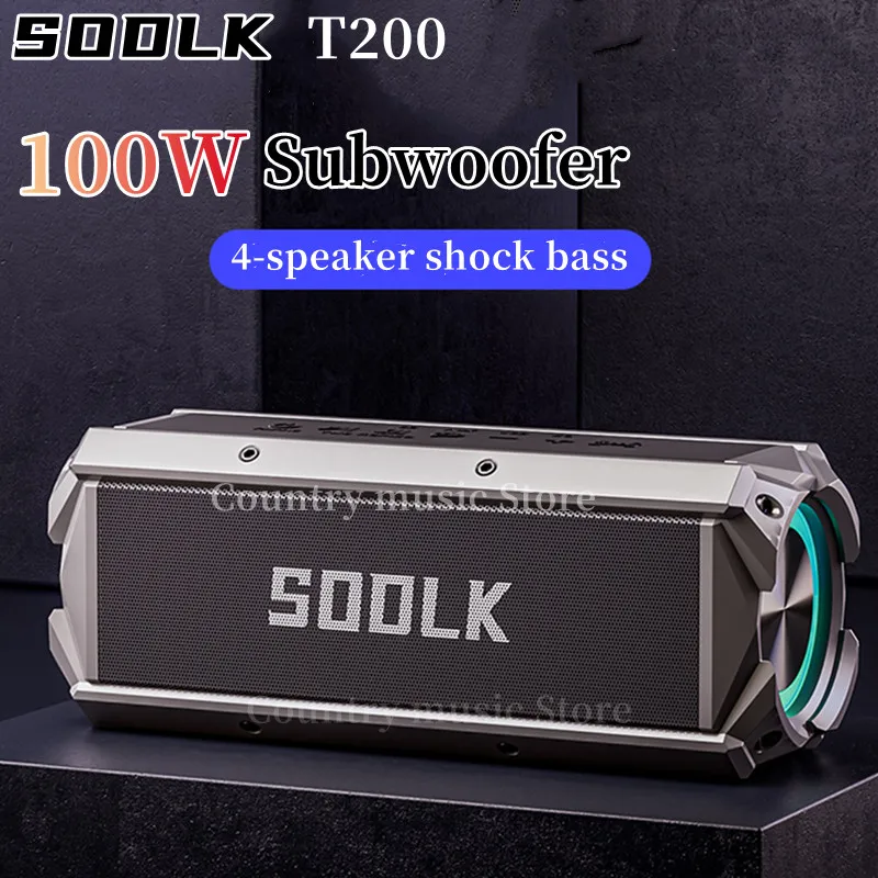 

100W High Power Speaker Home Theater TWS 3D Stereo Subwoofer Sound Box Caixa De Som Outdoor Wireless Portable Bluetooth Speakers