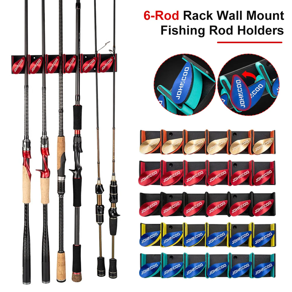 Fishing Rod Holder Wall Mount 6-Rod Vertical Rack Sturdy Space Saving Fishing Pole Holder Easy to Install Fishing Accessories
Fishing Rod Holder Wall Mount 6-Rod Vertical Rack Sturdy Space Saving Fishing Pole Holder Easy to Install Fishing Accessories