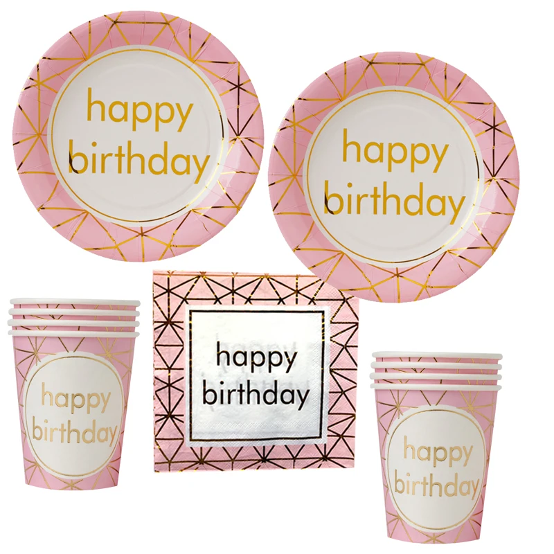 60pcs/set Happy Birthday Theme Party Disposable Tableware Paper Plate Cup Napkin Baby Shower Kids Party Decoraiton Supplies
60pcs/set Happy Birthday Theme Party Disposable Tableware Paper Plate Cup Napkin Baby Shower Kids Party Decoraiton Supplies