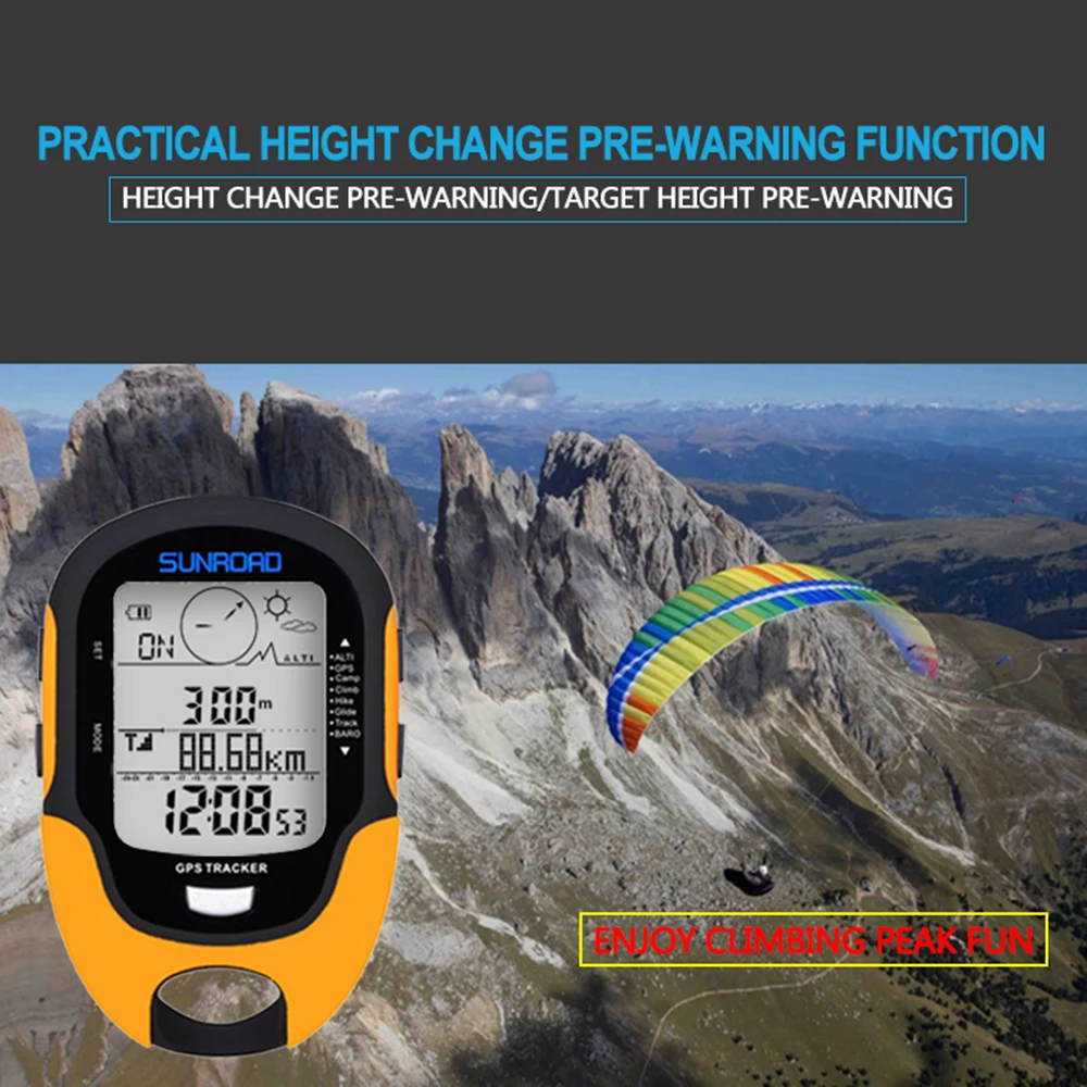 

Sunroad FR500 Multifunction LCD Digital Altimeter Barometer Compass Thermometer Hygrometer Weather Forecast LED Torch