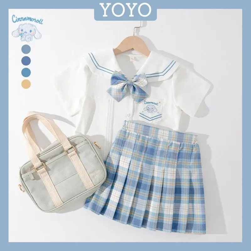 Sanrios Cinnamoroll Girl Jk Uniform Set Child Preppy Summer Short Sleeve Shirt Pleated Skirt Two Piece Set Set Birthday Present
Sanrios Cinnamoroll Girl Jk Uniform Set Child Preppy Summer Short Sleeve Shirt Pleated Skirt Two Piece Set Set Birthday Present