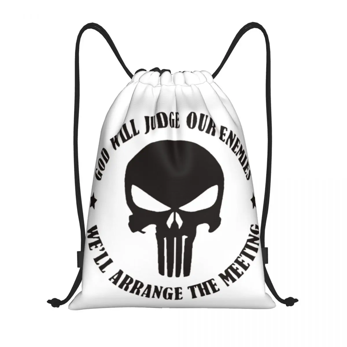 Custom Heavy Metal Punishers Skull Logo Drawstring Backpack Bags Women Men Lightweight Gym Sports Sackpack Sacks for Yoga
Custom Heavy Metal Punishers Skull Logo Drawstring Backpack Bags Women Men Lightweight Gym Sports Sackpack Sacks for Yoga