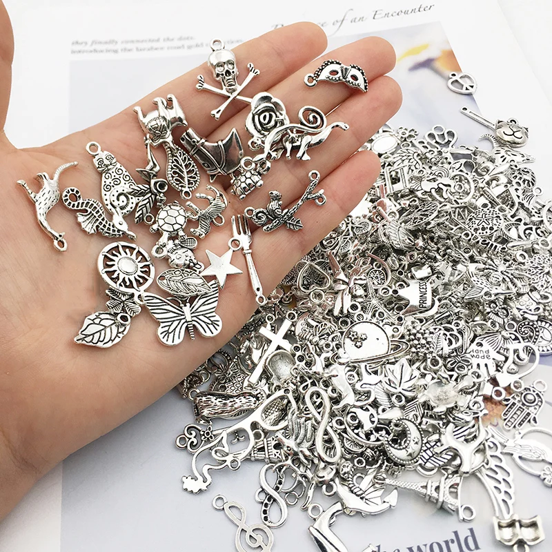 

30Pcs Vintage Mixed Metal Animal Birds Charms Beads Handmade DIY Bracelet Pendant Neacklace Clips Jewelry Making Findings