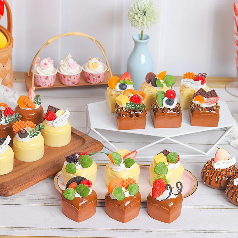 6PCS/Set Artificial Fruit Cake Fake Food Decoration Photography Pro Food Simulation Cake Model Tea Table Decoration FCYY-049
6PCS/Set Artificial Fruit Cake Fake Food Decoration Photography Pro Food Simulation Cake Model Tea Table Decoration FCYY-049