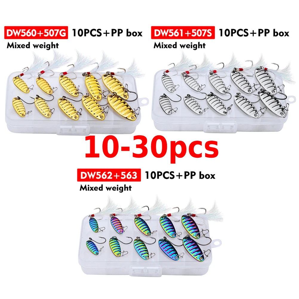 10-30pcs Metal Spinner Spoon Fishing Lures Trout Jigging Spoon Hard Bait Sequins Paillette Artificial Baits SpinnerbaitFish Tool
10-30pcs Metal Spinner Spoon Fishing Lures Trout Jigging Spoon Hard Bait Sequins Paillette Artificial Baits SpinnerbaitFish Tool