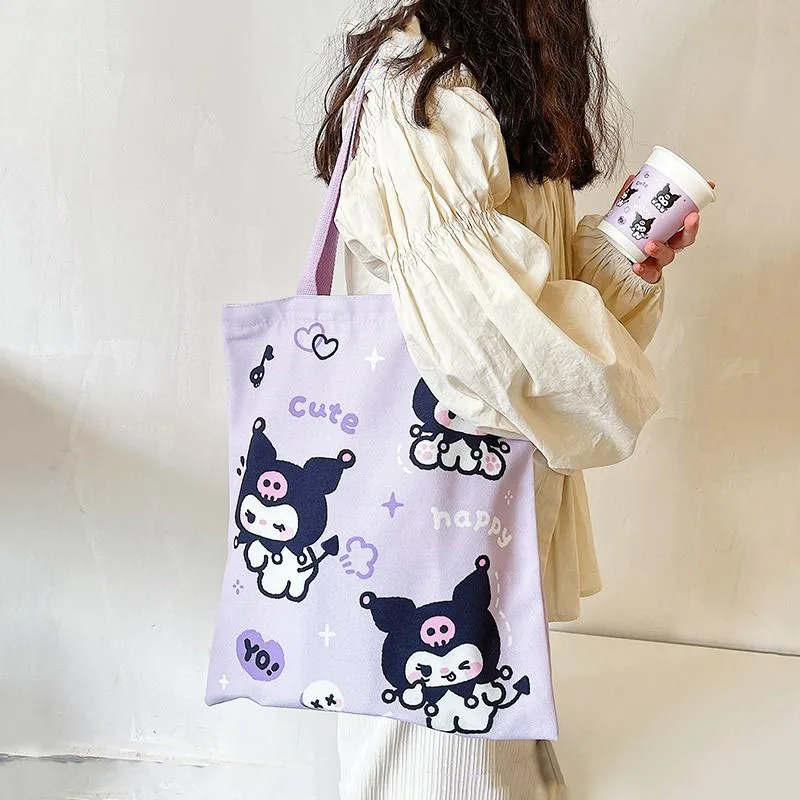 Kawaii Sanrio Kuromi Cinnamoroll Pochacco Anime Student Canvas Bag Handbag Zipper Shoulder Bag Large Capacity Storage Book Cute
Kawaii Sanrio Kuromi Cinnamoroll Pochacco Anime Student Canvas Bag Handbag Zipper Shoulder Bag Large Capacity Storage Book Cute