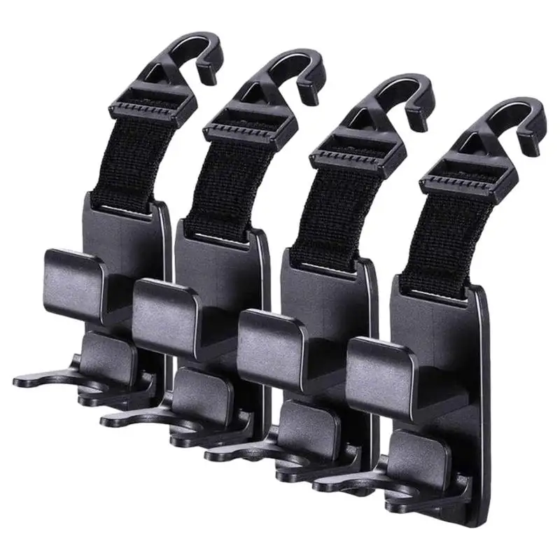 Auto Hooks 4pcs Sturdy And Multi-Purpose Car Hanger Hooks For Seat Automotive Organizers For School Bag Handbag Umbrella Trash
Auto Hooks 4pcs Sturdy And Multi-Purpose Car Hanger Hooks For Seat Automotive Organizers For School Bag Handbag Umbrella Trash