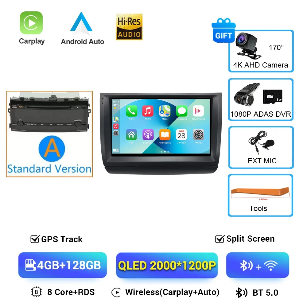 Авторадио Carplay 2 din Android 16 для Toyota Prius 20 2003-2009, автомобильный радиоприемник, мультимедийный видеоплеер, GPS-навигация, стерео BT HU
Авторадио Carplay 2 din Android 16 для Toyota Prius 20 2003-2009, автомобильный радиоприемник, мультимедийный видеоплеер, GPS-навигация, стерео BT HU