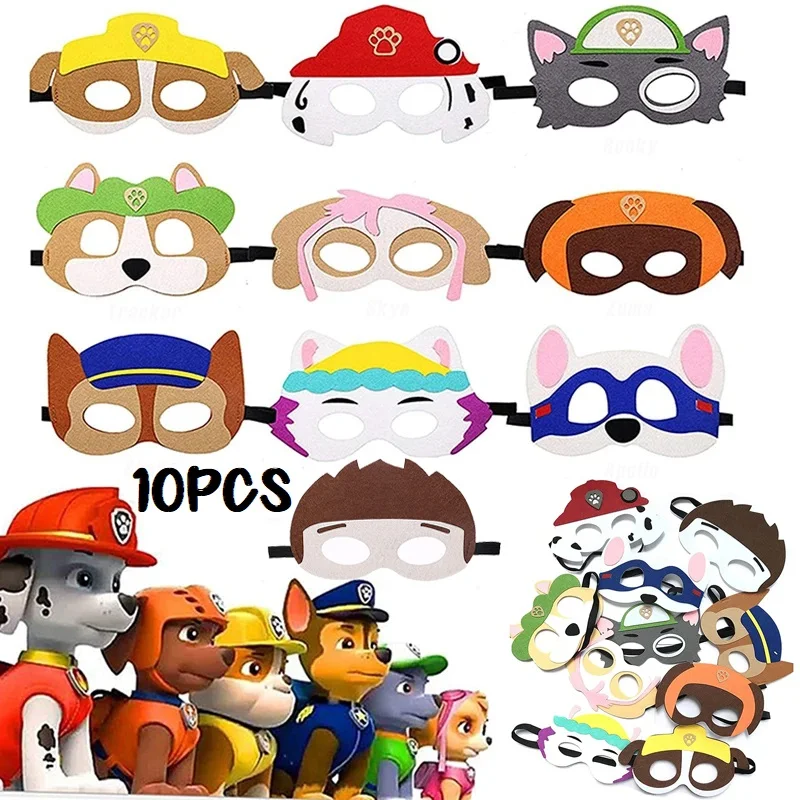 10PCS Paw Patrol Dog Masquerade Toys Kids Patch Cartoon Puppy Mask Action Figure Children Birthday Party Decoration Gifts
10PCS Paw Patrol Dog Masquerade Toys Kids Patch Cartoon Puppy Mask Action Figure Children Birthday Party Decoration Gifts