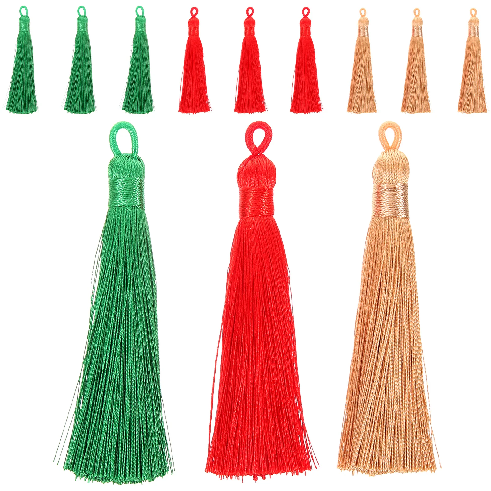 12 Pcs Bookmark Tassel Key Holder Belt Ring Fabric Soft Tassels DIY Bookmarks
12 Pcs Bookmark Tassel Key Holder Belt Ring Fabric Soft Tassels DIY Bookmarks