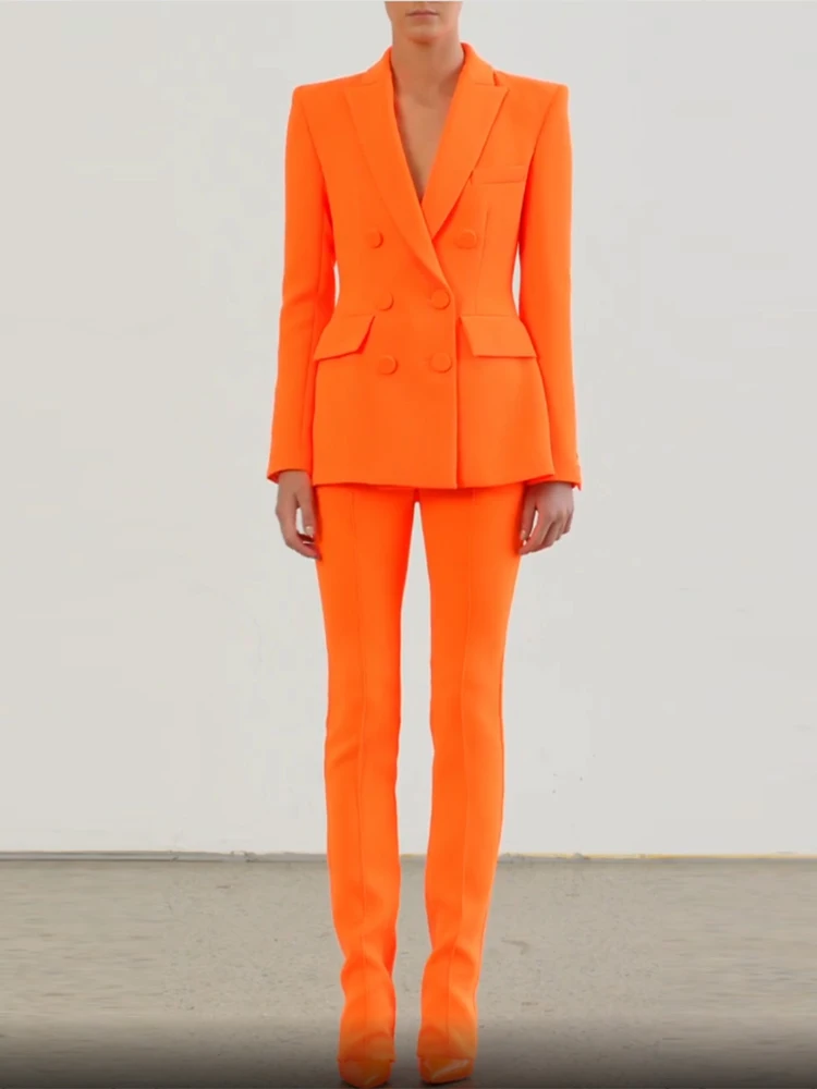 New High Quality Fashion 2022 Designer Outfit Suit Women Double Breasted Slim Fit Blazer Pencil Pants
New High Quality Fashion 2022 Designer Outfit Suit Women Double Breasted Slim Fit Blazer Pencil Pants