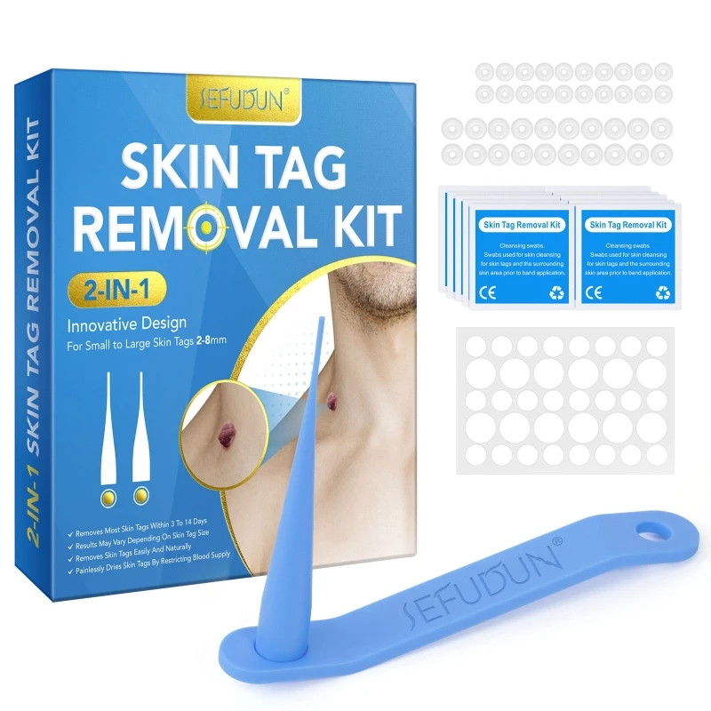 Painless Skin Tag Removal Kit Includes Micro Bands Cleansing Wipes Repair Patches Safe for Most Body Parts Application in Minut
Painless Skin Tag Removal Kit Includes Micro Bands Cleansing Wipes Repair Patches Safe for Most Body Parts Application in Minut