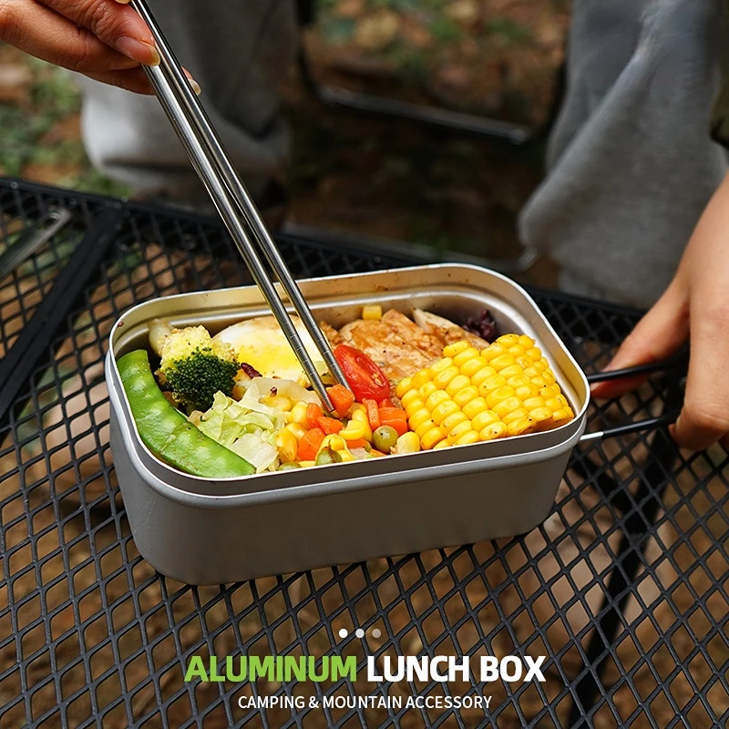 Adult Square Outdoor Outing Camping Cooking Artifact Aluminum Bento Box Travel Portable Japanese Lunch Box With Steam Rack
Adult Square Outdoor Outing Camping Cooking Artifact Aluminum Bento Box Travel Portable Japanese Lunch Box With Steam Rack