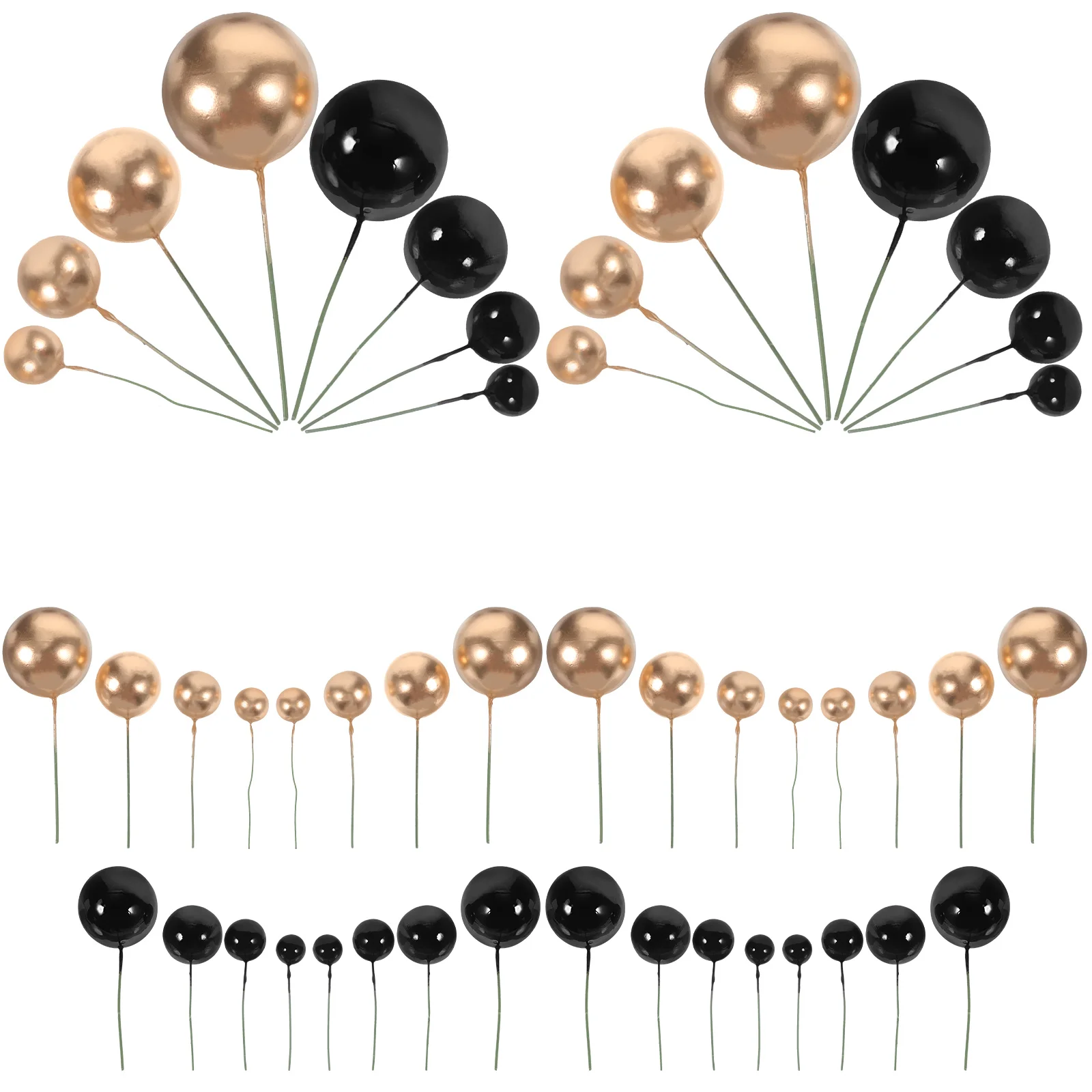 66Pcs Ball Cake Decorations Mini Balloon DIY Cake Insert Cupcake Topper Baking Decoration
66Pcs Ball Cake Decorations Mini Balloon DIY Cake Insert Cupcake Topper Baking Decoration
