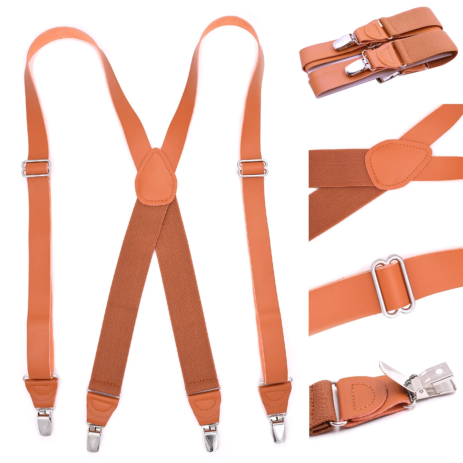 1Pc 3.5*125cm Men's Suspenders 4 Clip X Type Elastic Adjustable Strap Male Jockstrap Braces Wide Work Suspender Gifts for Men
1Pc 3.5*125cm Men's Suspenders 4 Clip X Type Elastic Adjustable Strap Male Jockstrap Braces Wide Work Suspender Gifts for Men
