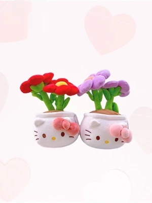 Подлинная плюшевая кукла Hello Kitty Sanrio Kt в горшке, подарок для девочки, цветочное украшение, кукла, рождественский подарок
Подлинная плюшевая кукла Hello Kitty Sanrio Kt в горшке, подарок для девочки, цветочное украшение, кукла, рождественский подарок