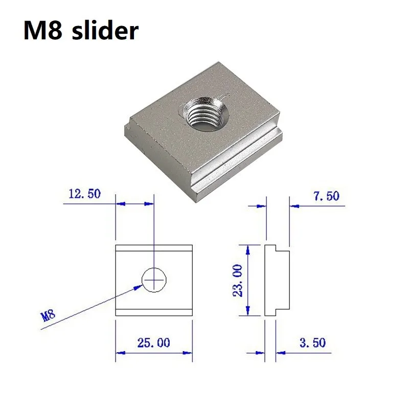 1 Rail Accessories For Woodworking Table M6 / M8 Nut Threaded Rod T-shaped Screw Slider Sliding Fixture Requirements
1 Rail Accessories For Woodworking Table M6 / M8 Nut Threaded Rod T-shaped Screw Slider Sliding Fixture Requirements