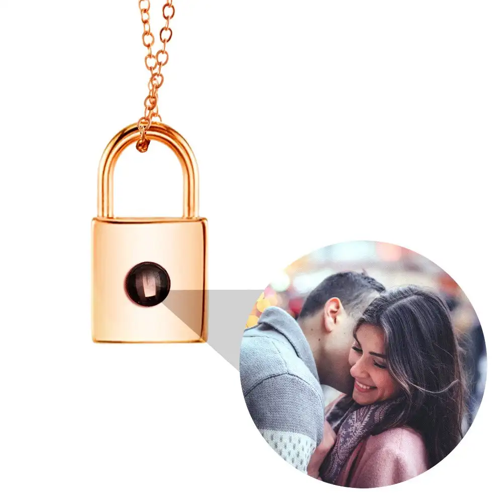 Valentine's Day Gift Photo Custom Projection Necklace Lock Shaped Projection Necklace Lover Family Wife Husband Memory Gift
Valentine's Day Gift Photo Custom Projection Necklace Lock Shaped Projection Necklace Lover Family Wife Husband Memory Gift