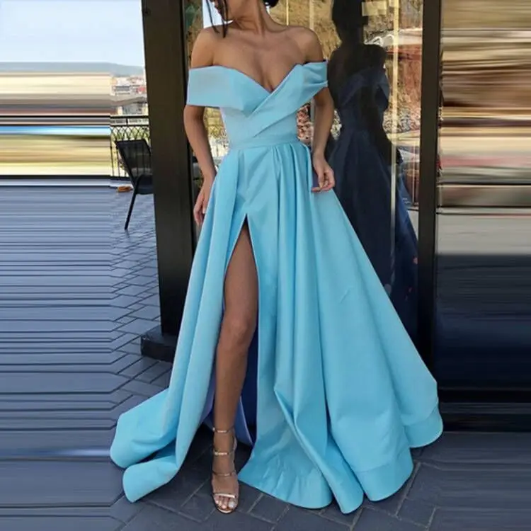 Women Sexy V Neck Long Party Dress Solid Elegant Sleeveless High Slit Dress Lady Fashion Off Shoulder Pleated Maxi Dress Vestido
Women Sexy V Neck Long Party Dress Solid Elegant Sleeveless High Slit Dress Lady Fashion Off Shoulder Pleated Maxi Dress Vestido