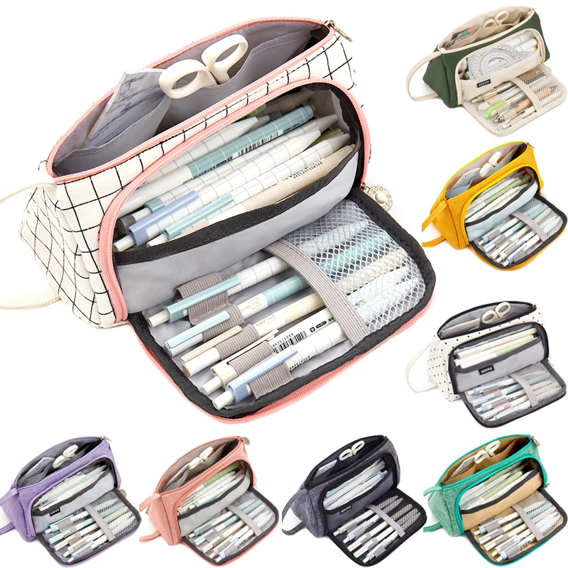 Large Capacity Pencil Case Pen Bags Students School Supplies Multi Layer Pencil Storage Bag Stationary Pen Box Pouch
Large Capacity Pencil Case Pen Bags Students School Supplies Multi Layer Pencil Storage Bag Stationary Pen Box Pouch