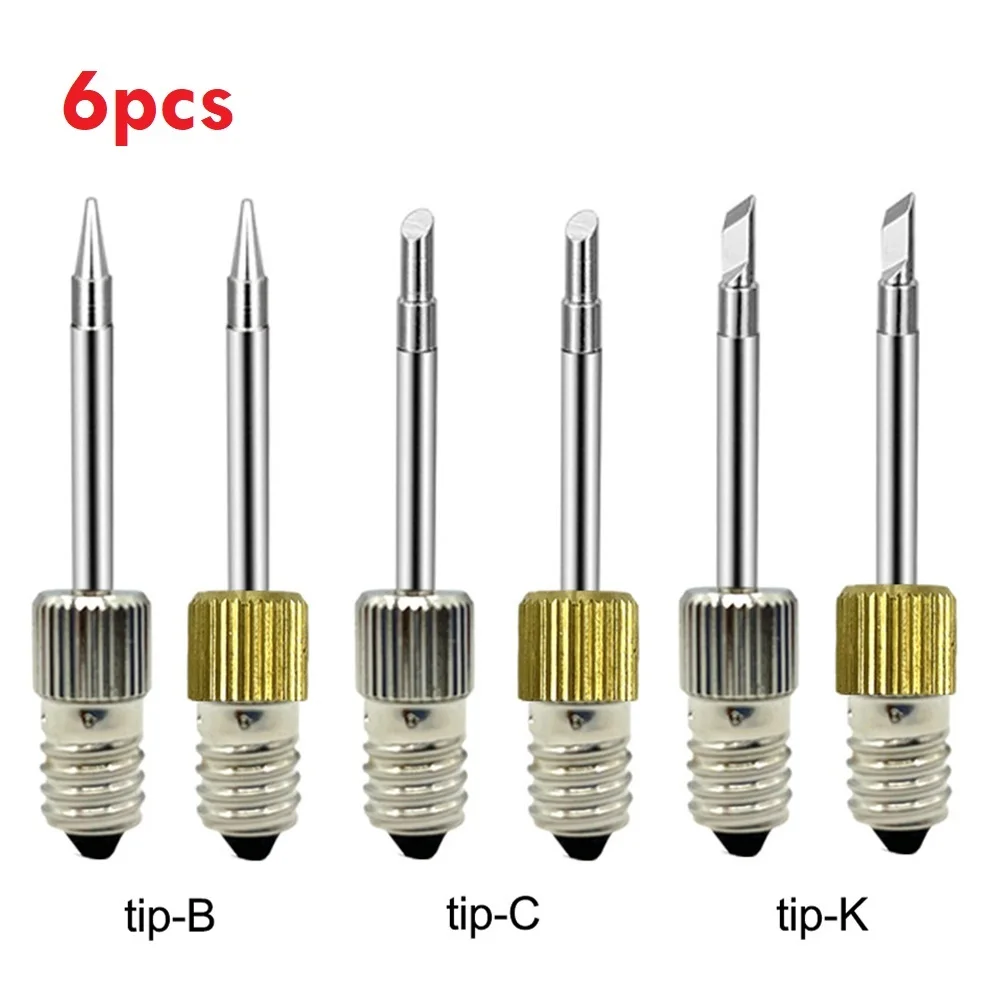 6Pcs Soldering Iron Tips E10 Interface Battery Corrosion Replacement Electric Soldering Needle Tip Welding Equipment
6Pcs Soldering Iron Tips E10 Interface Battery Corrosion Replacement Electric Soldering Needle Tip Welding Equipment