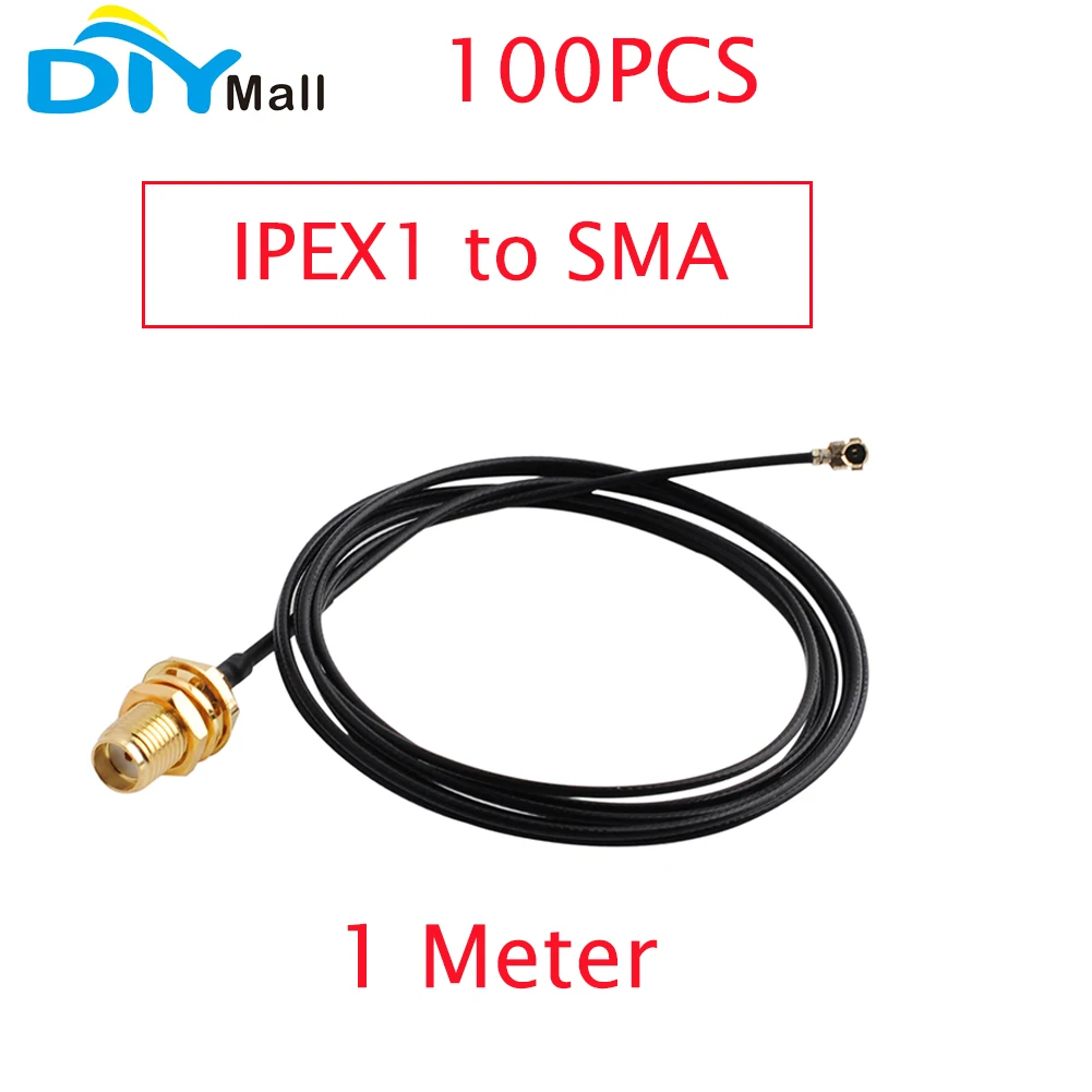 100 шт./лот IPX IPEX1 к SMA Wi-Fi антенне Удлинительный кабель IPEX к гнезду SMA отверстие
100 шт./лот IPX IPEX1 к SMA Wi-Fi антенне Удлинительный кабель IPEX к гнезду SMA отверстие