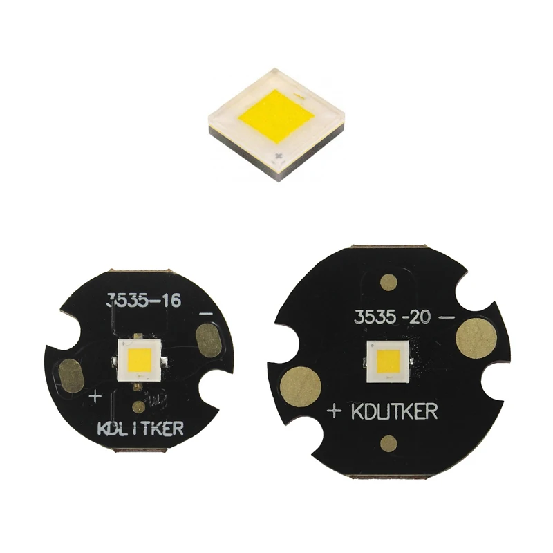 

Cree XP-L HI 10W 3A 1095 Lumens 6500K 5000K 4000K 3000K SMD 3535 LED Emitter on KDLikter DTP Copper MCPCB Flashlight DIY