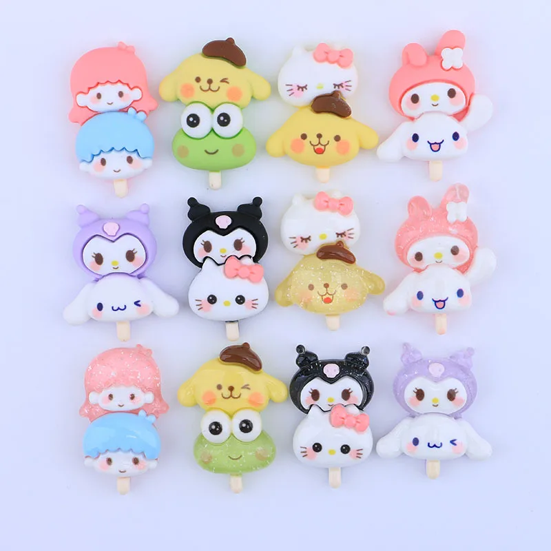 2Pcs Kawaii Diy Accessories Sanrio Anime My Melody Cute Kuromi Cinnamoroll Cartoon Resin Hairpin Patch Toys for Girls
2Pcs Kawaii Diy Accessories Sanrio Anime My Melody Cute Kuromi Cinnamoroll Cartoon Resin Hairpin Patch Toys for Girls