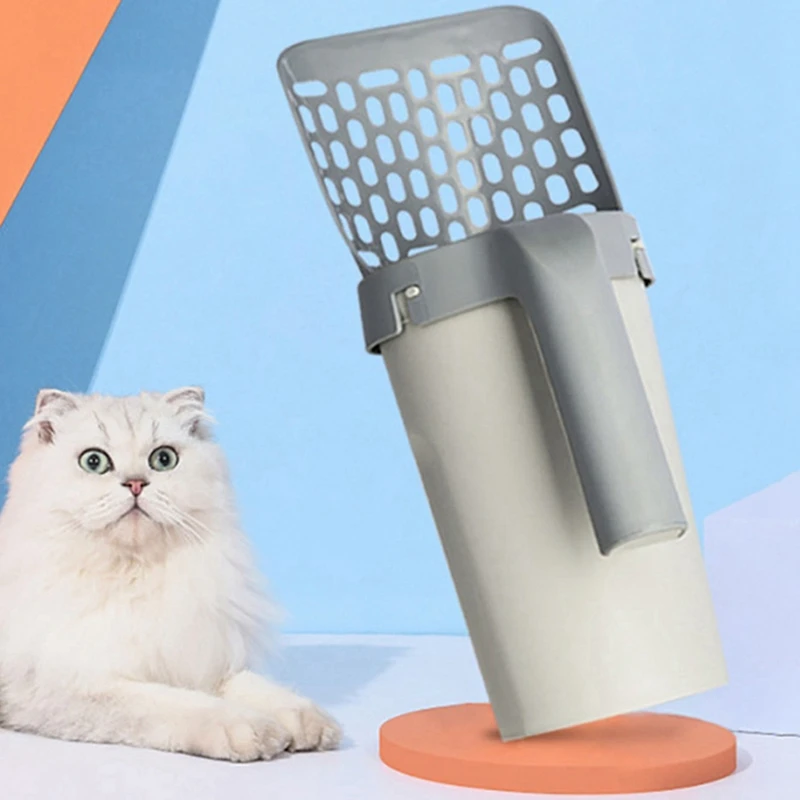 Cat Litter Sifter Scoop Scooper Cat Litter Shovel with Builtin Bag Holder Waste Container Kitty Toilet Clean Tools Cats Supplies
Cat Litter Sifter Scoop Scooper Cat Litter Shovel with Builtin Bag Holder Waste Container Kitty Toilet Clean Tools Cats Supplies