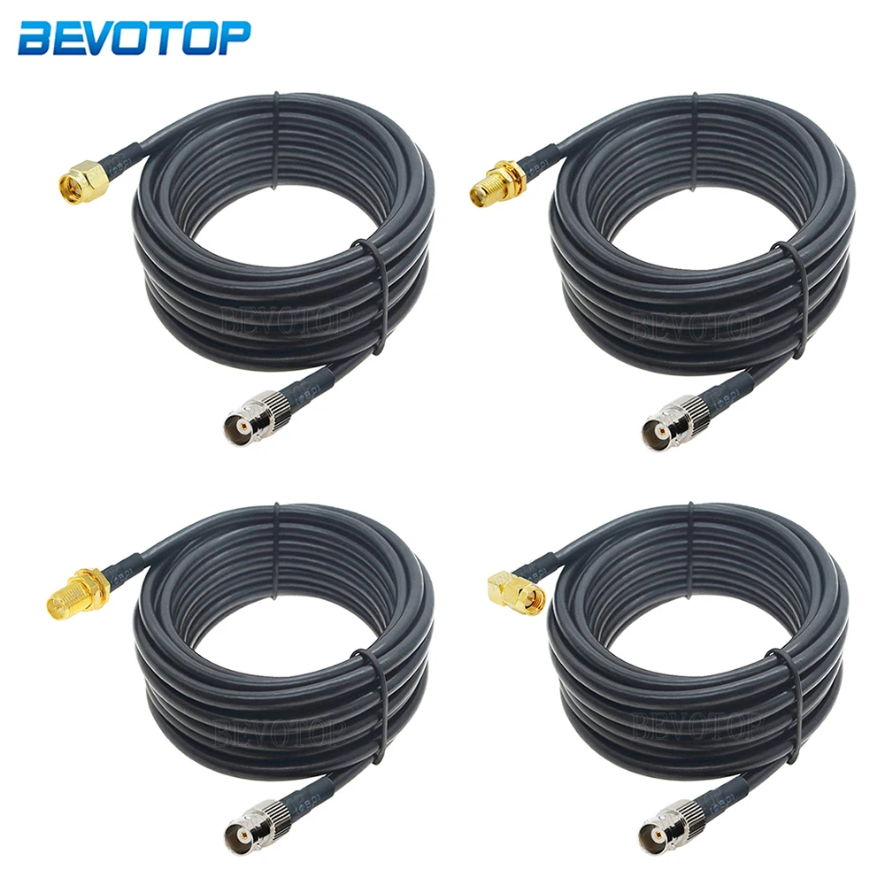 

1Pcs RG58 BNC Female Jack to SMA Male Female Connector Adapter RG-58 50 Ohm RF Coaxial Extension Cable Jumper Pigtail 15cm-30m