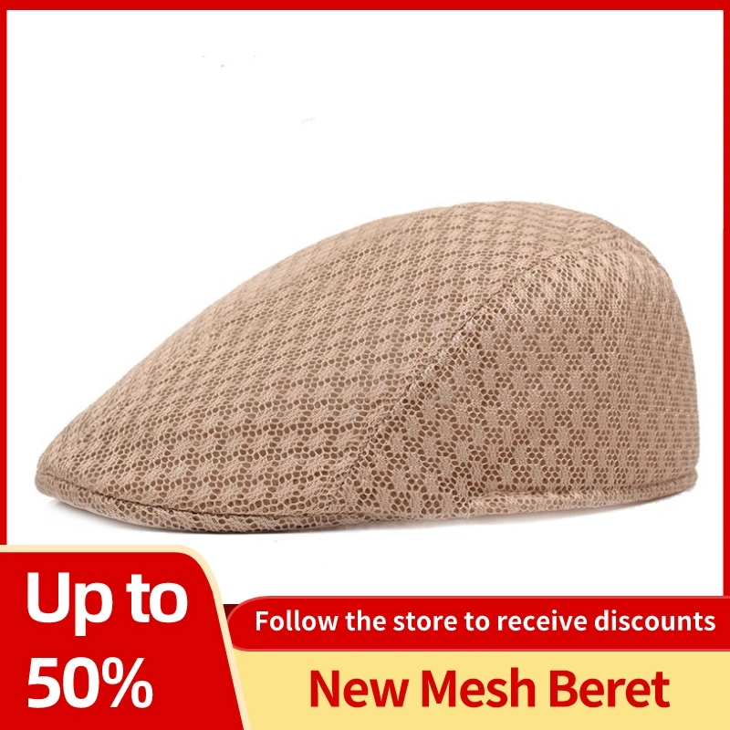 Women Men Mesh Beret Fashion Casual Flat Cap Newsboy Style Gatsby Hat Adjustable Breathable Mesh Caps For Summer Spring
Women Men Mesh Beret Fashion Casual Flat Cap Newsboy Style Gatsby Hat Adjustable Breathable Mesh Caps For Summer Spring