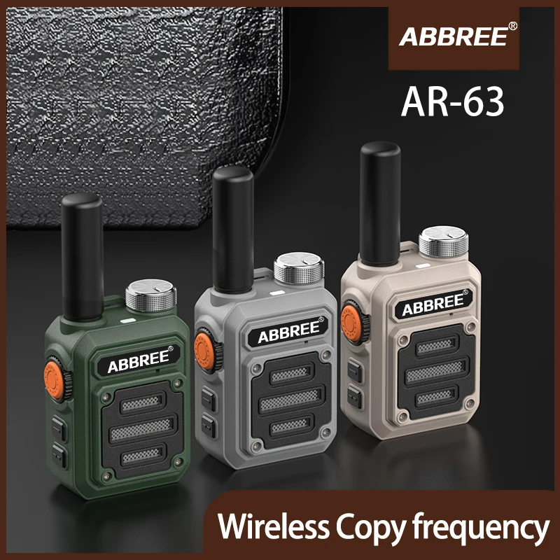 ABBREE AR-63 Беспроводная мини-рация с частотой копирования, УВЧ-станция 400-480 МГц, USB-зарядка, SOS, двухсторонняя рация для охоты, отеля
ABBREE AR-63 Беспроводная мини-рация с частотой копирования, УВЧ-станция 400-480 МГц, USB-зарядка, SOS, двухсторонняя рация для охоты, отеля