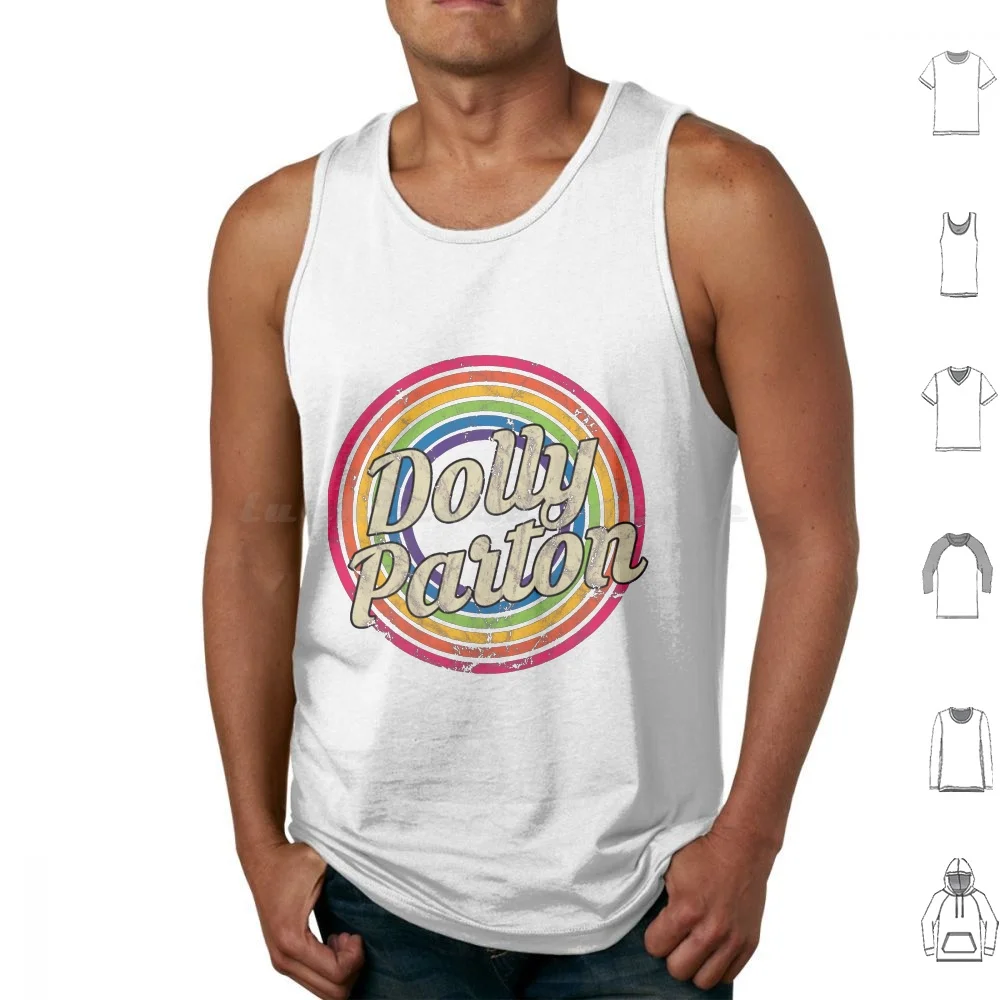 

Retro Dolly Parton'S Gift Men Women Tank Tops Print Cotton Retro Dolly Partons Men Women What Would Dolly Do Vintage