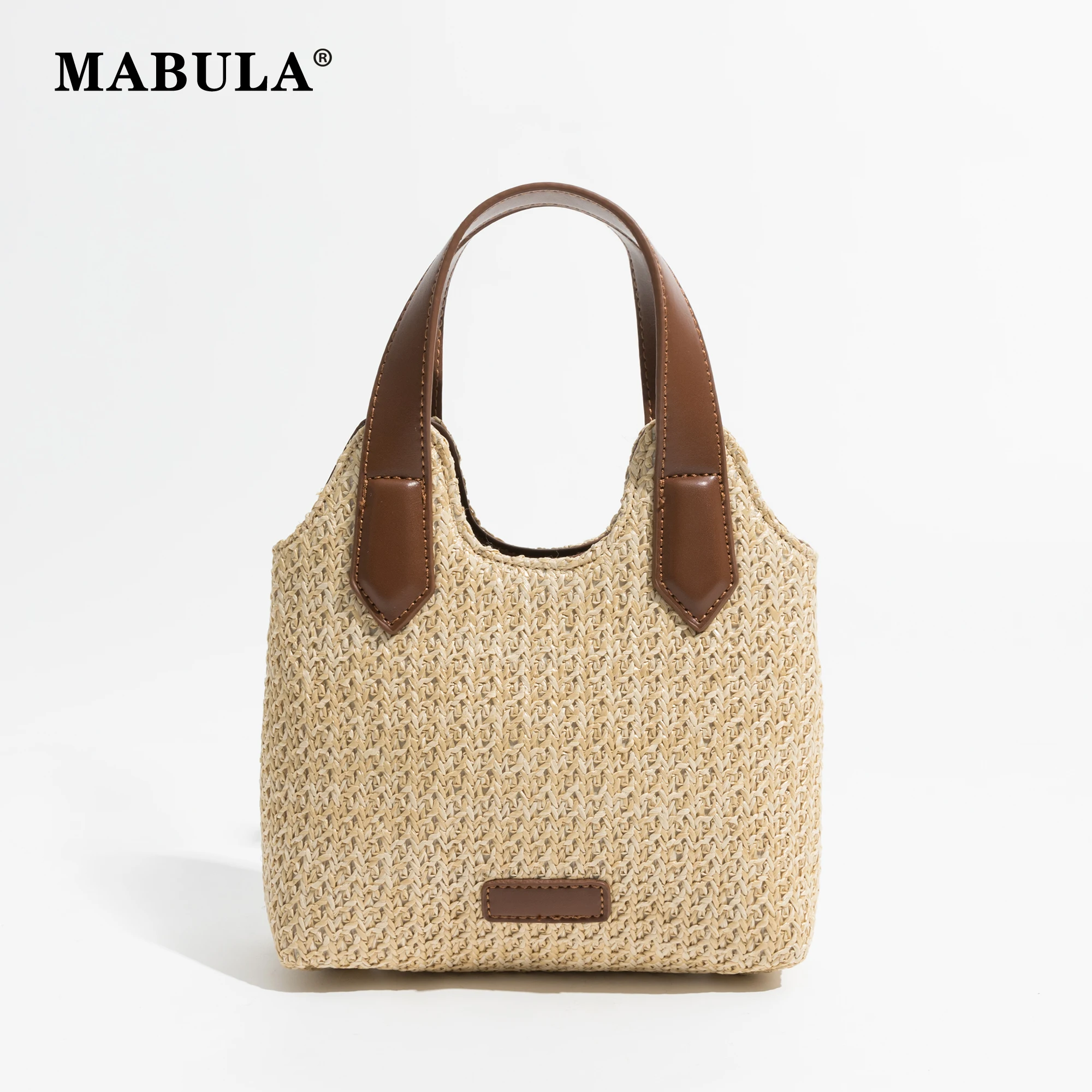 MABULA маленькая соломенная плетеная пляжная сумка через плечо для женщин, простая стильная сумка на молнии с верхней ручкой, стильная мини-сумка для телефона 
MABULA маленькая соломенная плетеная пляжная сумка через плечо для женщин, простая стильная сумка на молнии с верхней ручкой, стильная мини-сумка для телефона