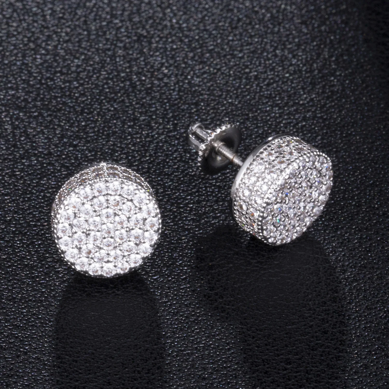 Silver Color Simple Double-layer Round Earrings Hip Hop Luxury Cubic Zirconia Geometry Stud Earrings For Women Jewelry Party
Silver Color Simple Double-layer Round Earrings Hip Hop Luxury Cubic Zirconia Geometry Stud Earrings For Women Jewelry Party