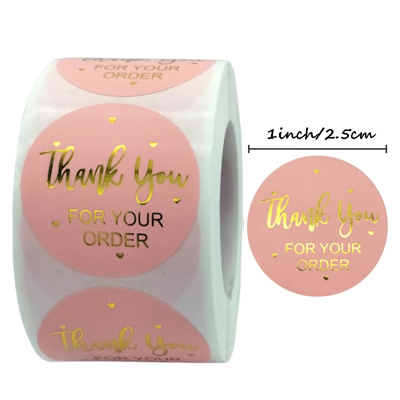 500Pcs Gift Seal Sticker Pink Gold Foil Thank You Stickers For Small Business Festival Christmas Gift Decoration Envelope Seal
500Pcs Gift Seal Sticker Pink Gold Foil Thank You Stickers For Small Business Festival Christmas Gift Decoration Envelope Seal