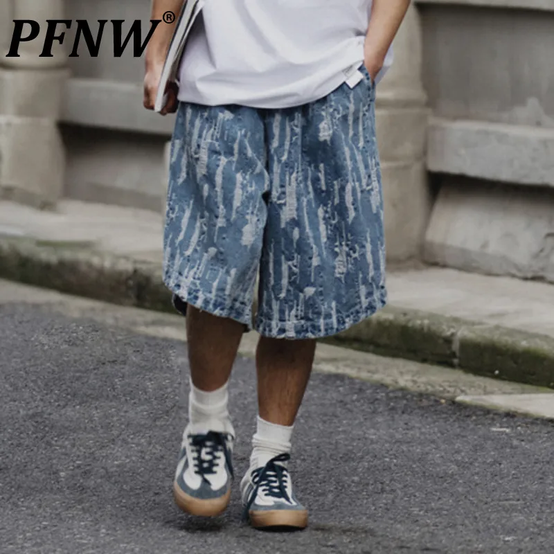 PFNW Spring Summer New Men's High Street Denim Shorts Worn Out Elastic Drawstring Baggy Vintage Japan Style Cotton Pants 28A1997
PFNW Spring Summer New Men's High Street Denim Shorts Worn Out Elastic Drawstring Baggy Vintage Japan Style Cotton Pants 28A1997