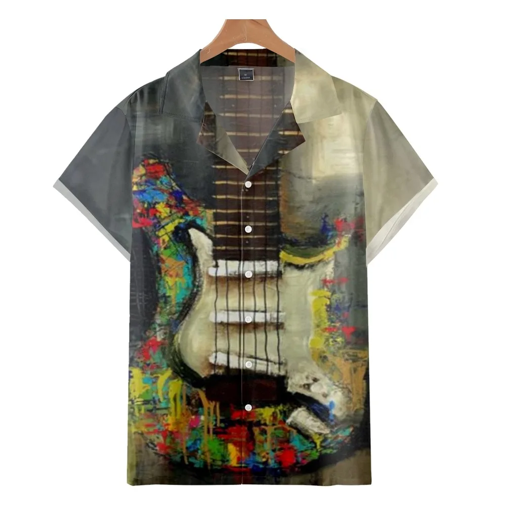 2022 Fashion Casual Hawaiian Beach Shirt, Colorful Oil Painting Guitar Vintage Print,Summer Cuban Collar Shirt for Men and Women
2022 Fashion Casual Hawaiian Beach Shirt, Colorful Oil Painting Guitar Vintage Print,Summer Cuban Collar Shirt for Men and Women