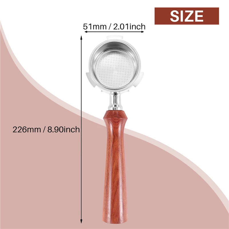 51MM Coffee Bottomless Portafilter Espresso Machine Handle Basket Coffee Tools for Delonghi EC680/EC685, A
51MM Coffee Bottomless Portafilter Espresso Machine Handle Basket Coffee Tools for Delonghi EC680/EC685, A