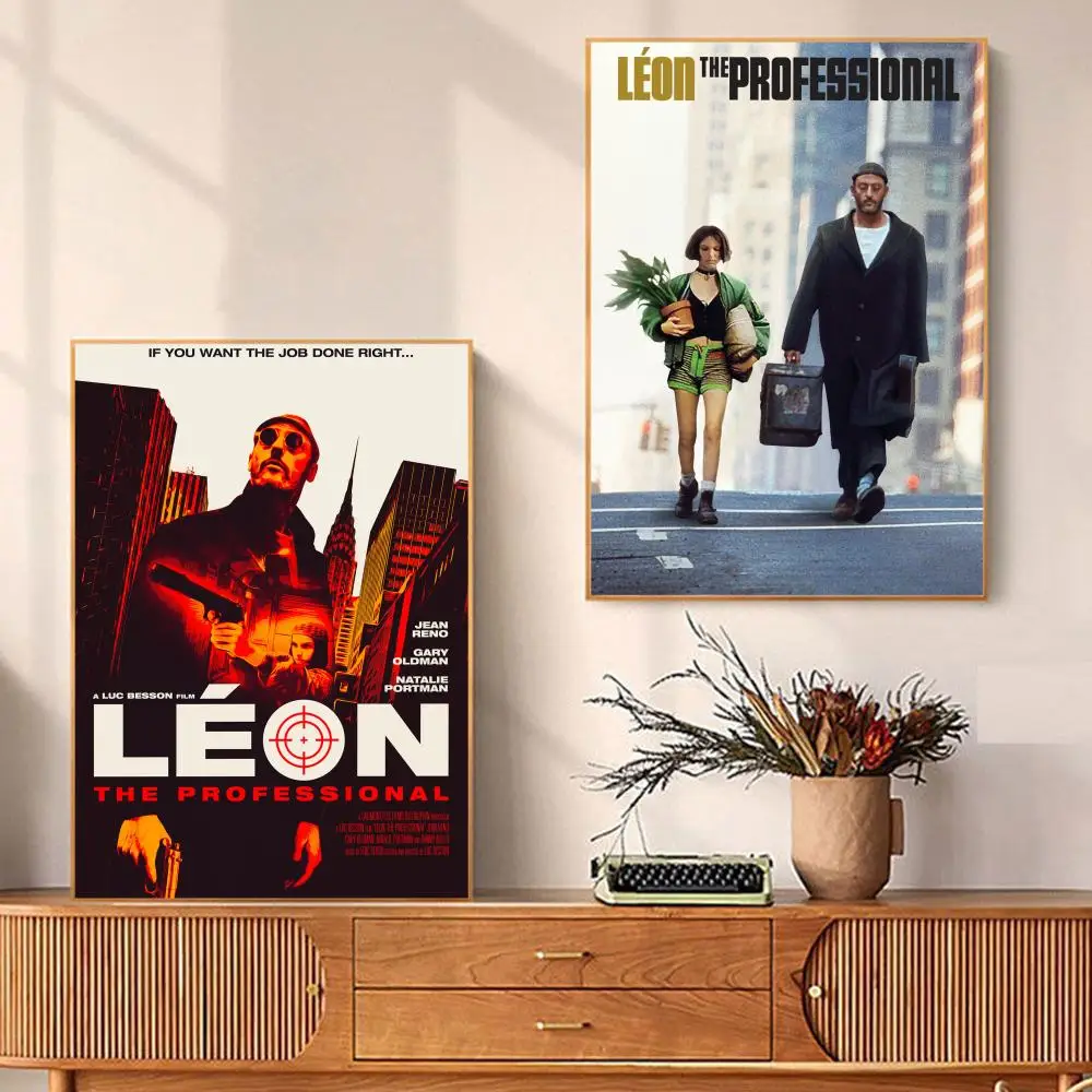 Leon The Professional Poster Self-adhesive Art Poster Retro Kraft Paper Sticker DIY Room Bar Cafe Vintage Decorative Painting
Leon The Professional Poster Self-adhesive Art Poster Retro Kraft Paper Sticker DIY Room Bar Cafe Vintage Decorative Painting