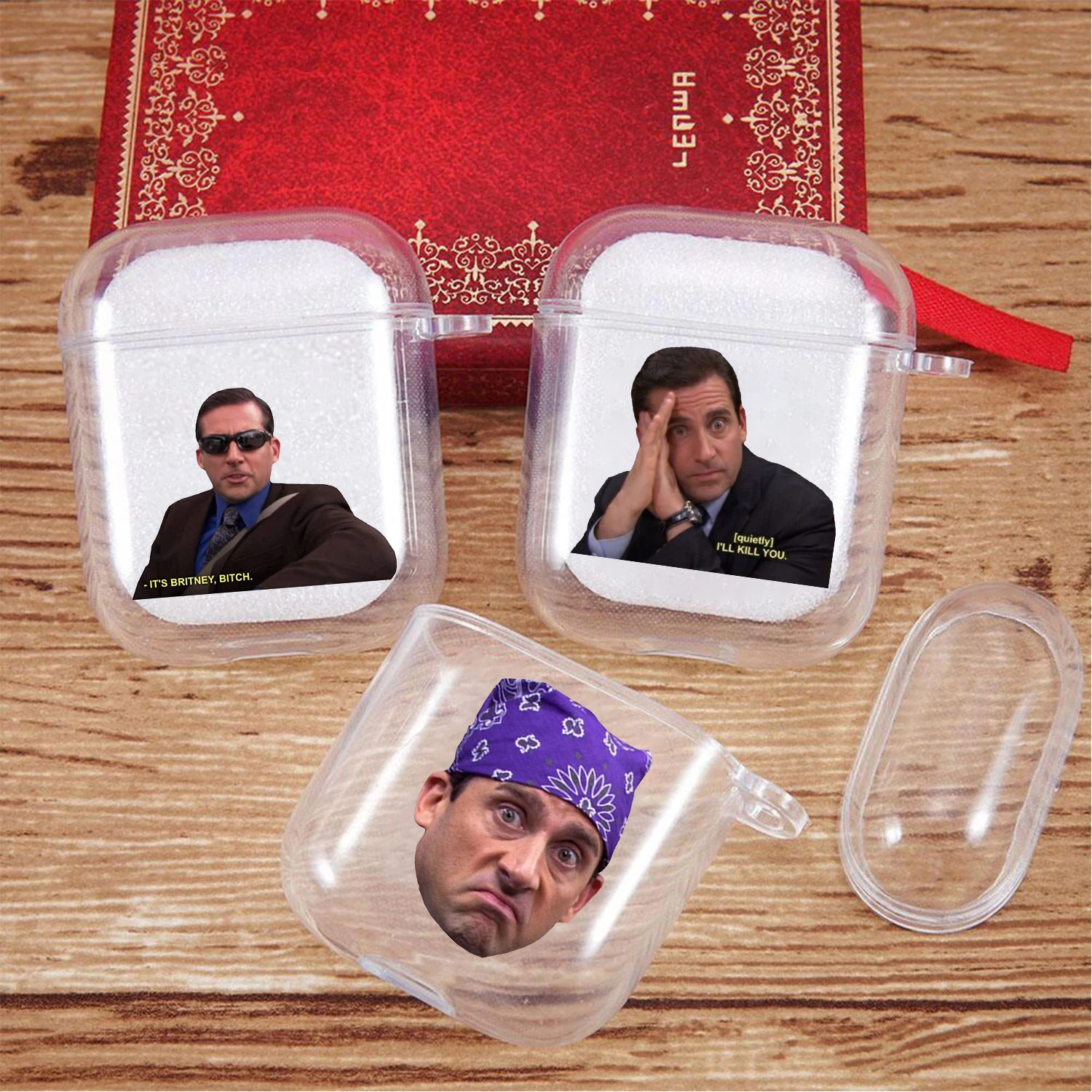 Funny Michael Scott Office TV Show Silicone Cover for Apple Airpods 1 2 3 Pro Clear Bluetooth Headphones Wireless Cover Cover
Funny Michael Scott Office TV Show Silicone Cover for Apple Airpods 1 2 3 Pro Clear Bluetooth Headphones Wireless Cover Cover