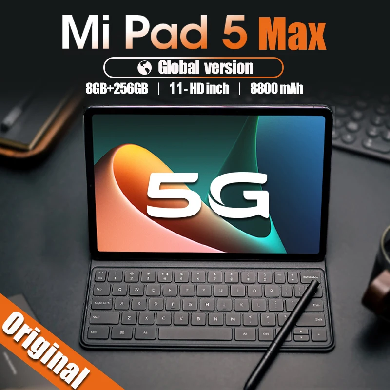 Оригинальный планшет Mi Pad 5 Max, Android, 12 Гб, 512 ГБ, 11 дюймов, HD экран, планшет, android 8800 мАч, планшет, телефон
Оригинальный планшет Mi Pad 5 Max, Android, 12 Гб, 512 ГБ, 11 дюймов, HD экран, планшет, android 8800 мАч, планшет, телефон