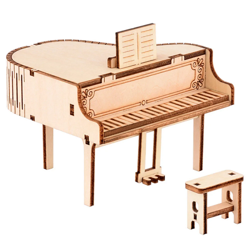 Wooden Carved Grand Piano Clockwork Music Box 3d Jigsaw Puzzle Music Boxes DIY Educational Building Toys Birthday Christmas Gift
Wooden Carved Grand Piano Clockwork Music Box 3d Jigsaw Puzzle Music Boxes DIY Educational Building Toys Birthday Christmas Gift