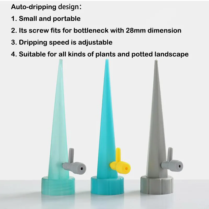 6pcs Plant Flower Auto Drip Irrigation Watering Kit System Garden Tools Bottle Waterer Dripper Self Household Plants Flower
6pcs Plant Flower Auto Drip Irrigation Watering Kit System Garden Tools Bottle Waterer Dripper Self Household Plants Flower